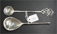 Two collectable Scottish silver spoons