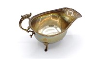 George VI silver Celtic banded sauce boat