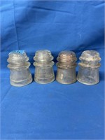 Vintage glass insulators