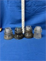 Vintage glass insulators