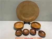 BEAUTIFUL LOT OF WOODEN BOWLS