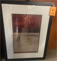 Professionally Matted Black wood frame Print