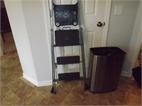 Step Stool and Waste Can