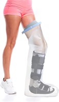 Leg Cast Protector for Shower  Adult Full Leg Blue