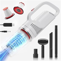 Handheld Car Vacuum, White