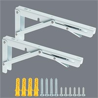 10in Stainless Steel Folding Shelf Bracket-2pcs