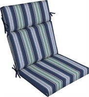 Arden Cushion  21x20  Sapphire Blue Stripe