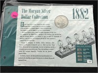 1882 Silver morgan dollar with info folder