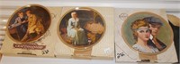 3 Norman Rockwell Collector Plates