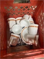 Vintage coffee cups set pyrex