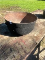 Footed Cast Iron Cauldron Pot