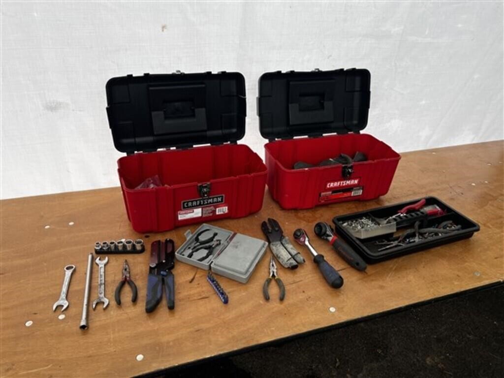 Craftsman Tool Boxes w/ Assort. Hand Tools