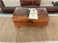 Hand Carved Jewelry Box