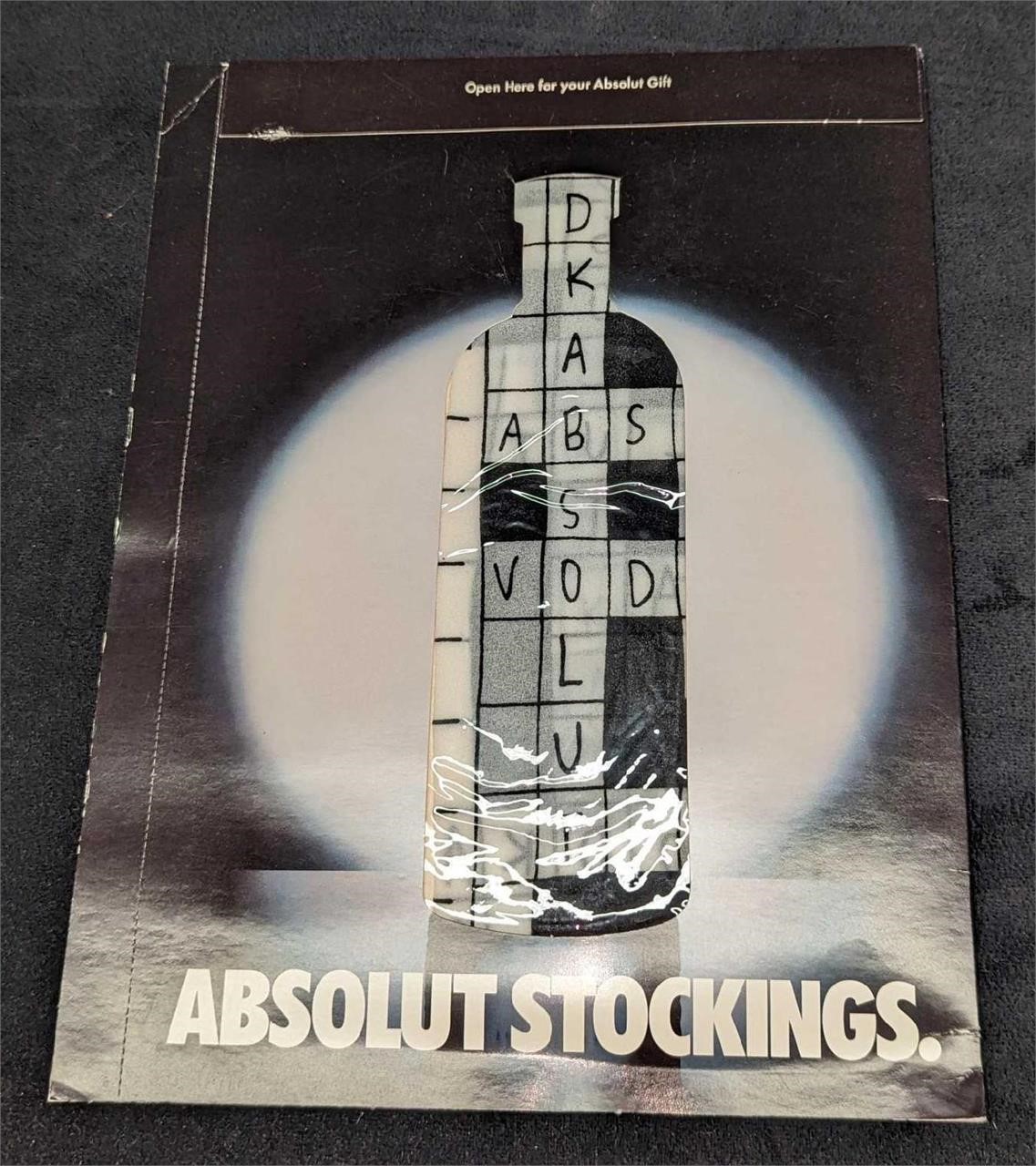 Sealed Absolut Vodka Stockings