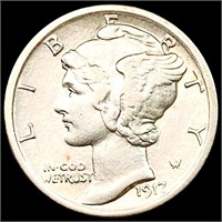 1917-S Mercury Dime CHOICE BU