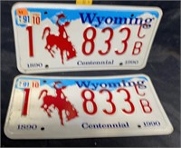 Wyoming plate 1991