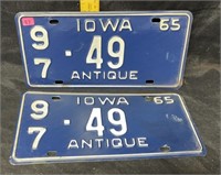 Iowa plate 1965