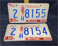 Indiana plate 1976