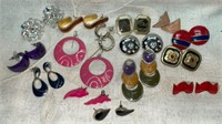 (15) Pairs Vintage Earrings, Various Styles &