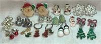Lot Various Christmas Theme Earrings