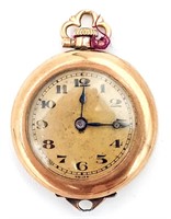 Vintage Swiss Siva Open Face Pocket Watch