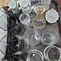 lot- assorted glasses