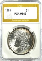 1881 Morgan Silver Dollar MS-65