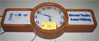 Miller Lite clock