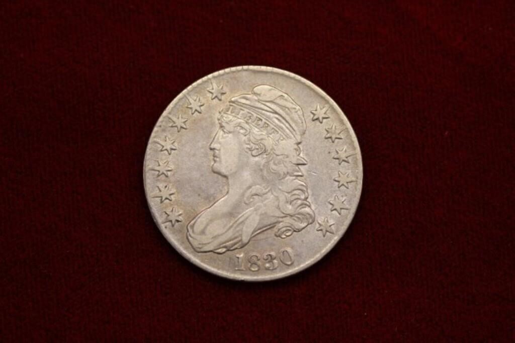 1830 small "o" US Capped Bust Half Dollar
