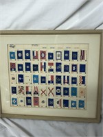 Bicentennial Flag Stamps From The 50 States