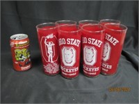 Ohio State 60’s Basketball Glass Cups