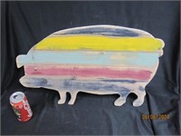Vtg Hanging Pigs Fly Plaque