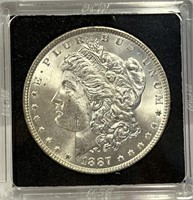 S - 1887 MORGAN SILVER DOLLAR (M)