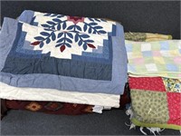 Quilts, Afghans, Tie blanket, and more