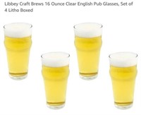 MSRP $18 Set 4 Pub Glasses