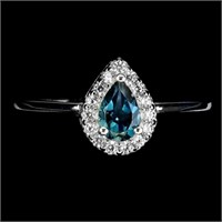 Natural London Blue Topaz Ring