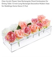 MSRP $15 Acrylic Flower Vase
