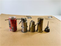 4pcs vintage oil cans