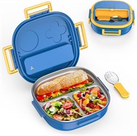 Stainless Steel Bento Box for Kids - 3-Compartment