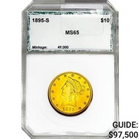 1895-S $10 Gold Eagle PCI MS65