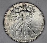 1946 - AU-BU Walking Liberty Half Dollar