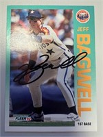 Astros Jeff Bagwell Signed Card with COA