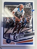 Naz Reid Signed Card with COA