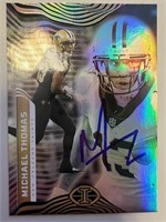 Saints Michael Thomas Signed Card with COA