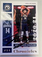 Pelicans Brandon Ingram Signed Card with COA