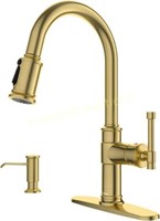 Kitchen Faucet  Brass/Gold  with Soap