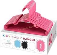 Sharpty Kids Plastic Hangers - Pink  60 Pack