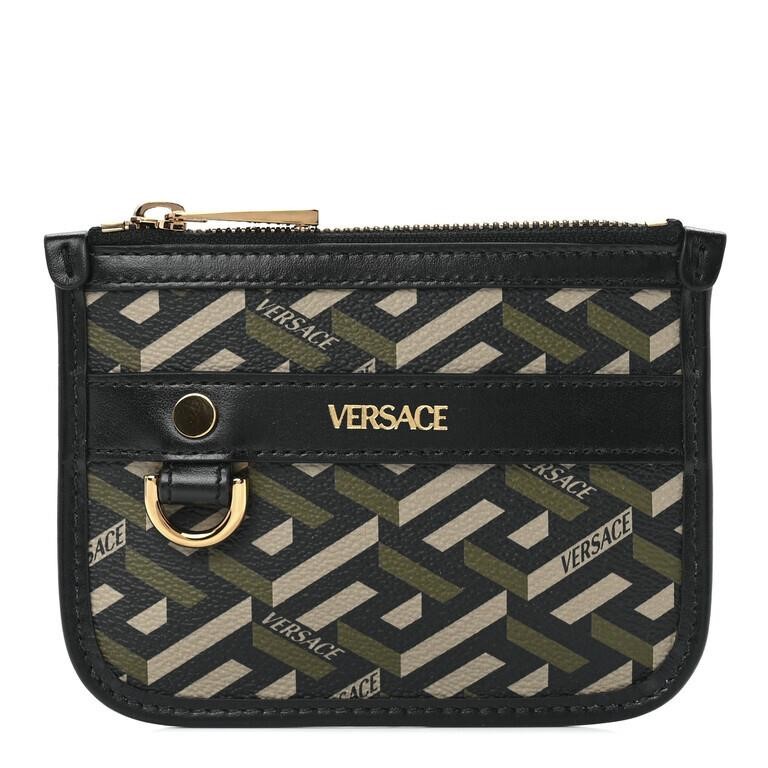 Versace La Greca Modular Zip Pouch