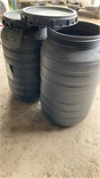 45 gallon plastic drums-food grade with lids