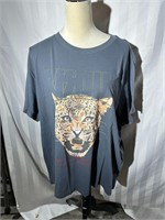 New Womens Grayson threads def leopard t shirt 2x